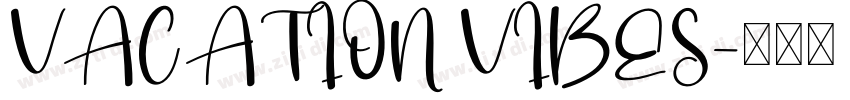 VACATION VIBES字体转换
